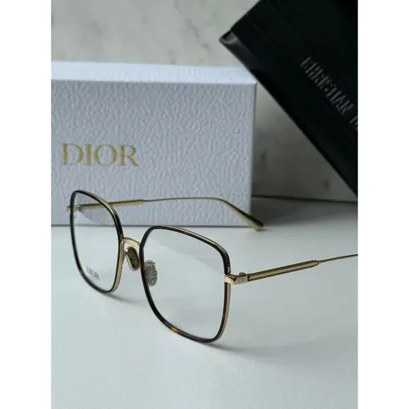 NEW Dior GemDiorO SU Eyeglasses Frames in Gold Brown - Picture 7 of 8